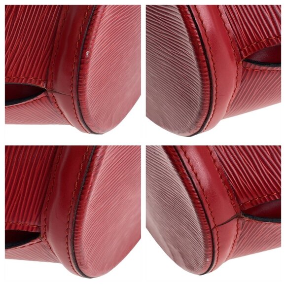 LOUIS VUITTON Red Leather Shoulder Bag - Picture 3 of 10